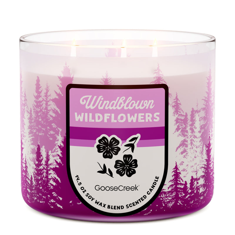 Windblown Wildflowers 3-Wick Candle (S1HU7)